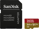 Sandisk Micro SDXC Extreme - 64 GB - Met adapter