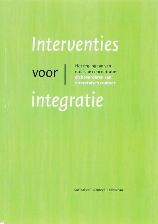 Cover van het boek 'Interventies voor integratie' van J.M. Dagevos en Mérove Gijsberts