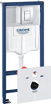 GROHE Rapid SL 4-in-1 Inbouwreservoir - Voor hangend toilet â€“ Incl. bedieningsplaat en geluiddemping
