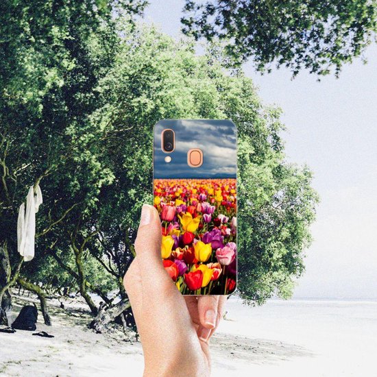Coque Téléphone pour Samsung Galaxy A40 Souple Housse Tulpen