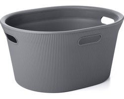 Heupwasmand grijs / wasmand 35 liter
