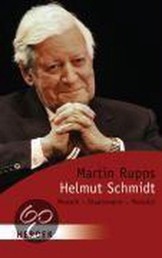Portrait de Helmut Schmidt, mains jointes, avec 'Martin Ripps Helmut Schmidt' au premier plan.