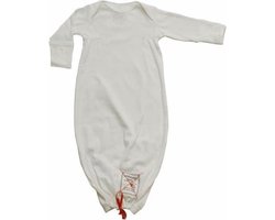 Lodger - New Born Hopper Cotton Americain Fifties Slaapzak/Pyjama Milk - Wit