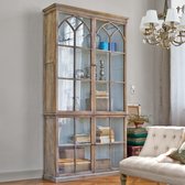 LOBERON Kast Garrard antiekbruin/lichtgrijs
