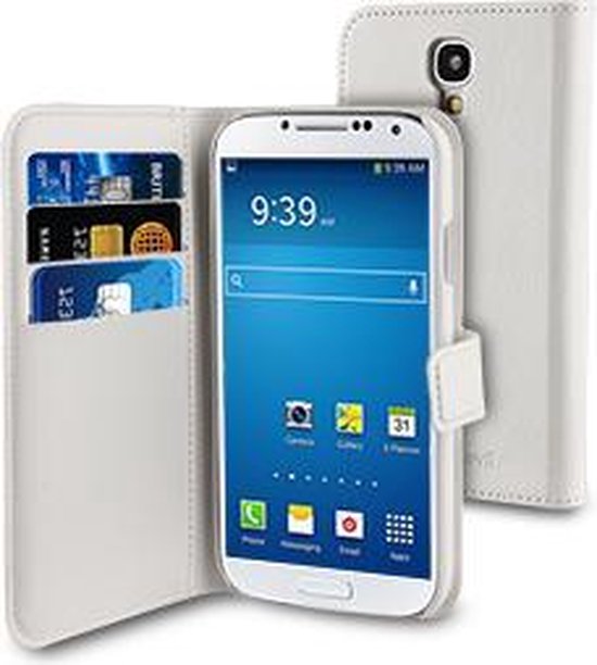 muvit Samsung Galaxy S4 Wallet case with 3 cardslots White