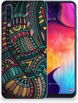 Geschikt voor Samsung Galaxy A50 TPU Hoesje Design Aztec