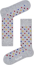 Happy Socks Dots Sokken - Grijs/Multi - Maat 41-46