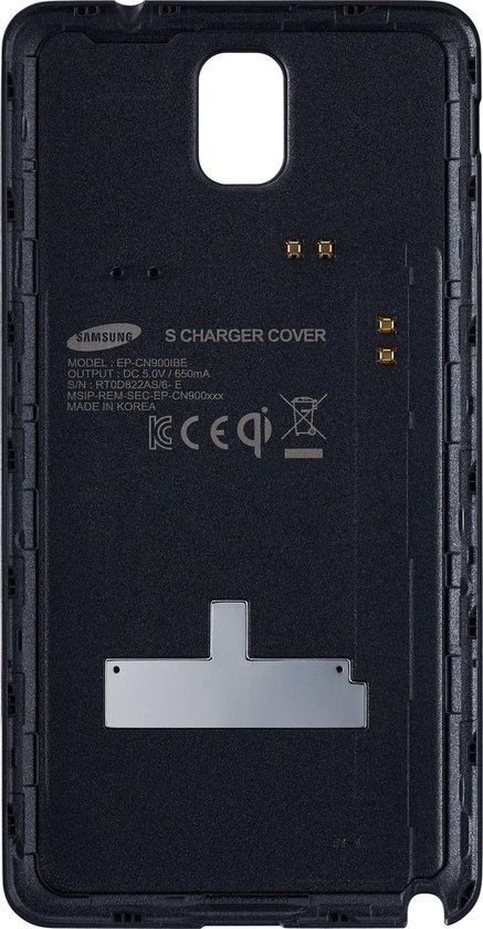 Verdragen Ruwe olie privaat Samsung Wireless (QI) Charging Cover voor Galaxy Note 3 - Zilver | bol.com