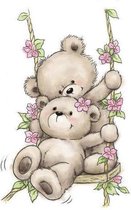 Wild Rose Studios A7 stempel set Bears on Swing CL504