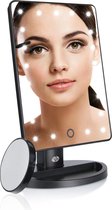 Rio MMSP | Make Up Spiegel met dimbare LED verlichting | 1/10x Vergroting | 360° Verstelbaar| incl mini spiegel