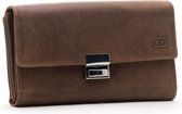 DutchDesign - 01G604 - bruin - horeca - kelner - portemonnee - slot sluiting - leer