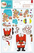 A4 Decoupage Pak - Love Santa - Peperkoek man