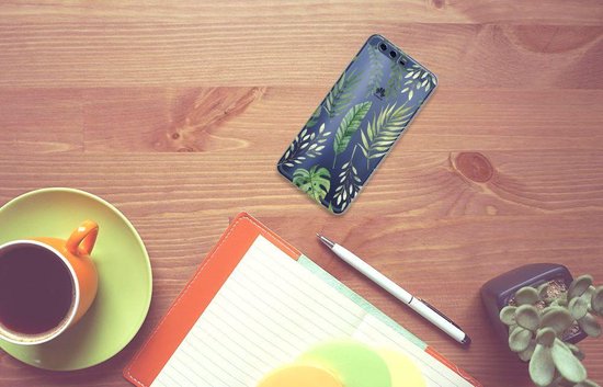 Coque pour Huawei P10 Plus Silicone Gel Case Feuilles