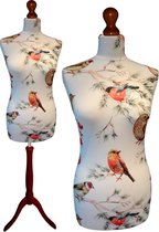 Birds paspop met donker bruine sparkling driepoot  32/34