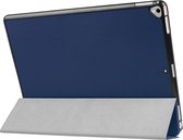Shop4 - iPad Pro 12.9 (2017) Hoes - Smart Book Case Donker Blauw