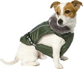 Adori Hondenjas Met Pluche Kraag - 40 cm - M - Groen