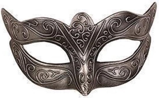 Venetiaans zilver kunststof oogmasker | bol.com