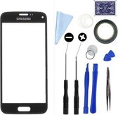 Samsung Galaxy S5 Mini Zwart display touchscreen glas met professionele complete toolkit/gereedschap