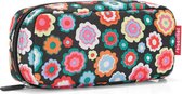 Reisenthel Multicase Toilettas Make-Up Etui - 1,5L - Happy Flowers Zwart