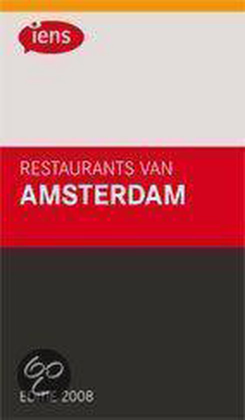 Cover van het boek 'IENS Restaurants van Amsterdam 2008'