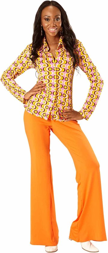 iets draai serie WIDMANN - Jaren 70 disco blouse voor vrouwen - S / M | bol.com