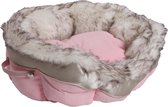 Happy-House Mandje Cat Lifestyle Met Bontrand Roze
