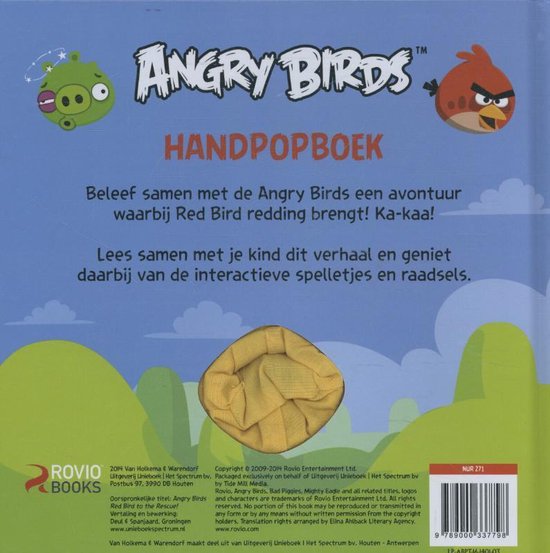Thumbnail van een extra afbeelding van het spel Unieboek Angry Birds: Handpopboek. 6+