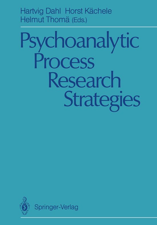 Psychoanalytic Process Research Strategies - cover