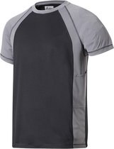 Snickers A.V.S. Advanced T-shirt - 2509-5804 - staalgrijs/zwart - maat S