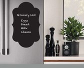 Krijtbord Sticker + Krijt stift - Chalkboard Schoolbord Sticker - Muur/Koelkast – Whiteboard Decoratie – Keukensticker – 30x50 cm