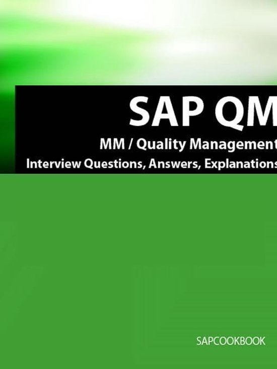 SAP QM Interview Questions, Answers, Explanations - cover