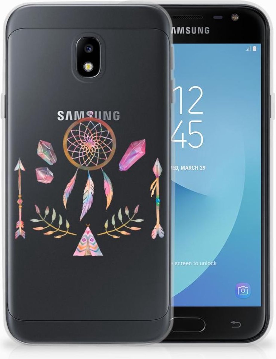 Samsung Galaxy J3 2017 Telefoonhoesje met Naam Boho Dreamcatcher
