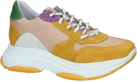 Steve Madden - Zela - Lage sneakers - Dames - Maat 39 - Geel;Gele - Yellow  Multi | bol.com