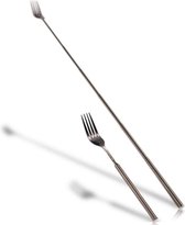 Telescopische Uittrekbare RVS vork  22 -65 cm