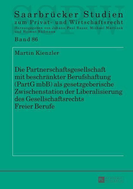 Saarbruecker Studien zum Privat- und Wirtschaftsrecht 86 - D ... - cover