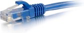 Câble de raccordement réseau Cat6 avec gaine non blindée (UTP) de 100 m - Bleu