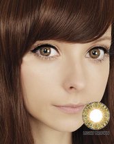 Geolica lady licht bruin - Geo Medicals - korean Circle lenses GS-A14 2x -4.00