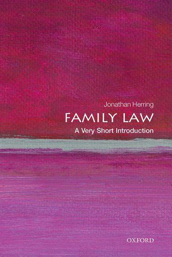 Very Short Introductions - Family Law - cover