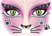 Face Art Glitter Sticker / Gezicht Tattoo Kat / Poes / Cat