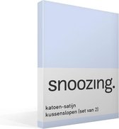 Snoozing - Katoen-satijn - Kussenslopen - Set van 2 - 50x70 cm - Hemel