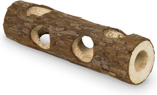 Nobby Woodland Tunnel - Knaagdierenspeelgoed - Bruin - 30 cm