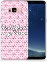 Samsung Galaxy S8 Siliconen Bumper Case Flowers Pink DTMP