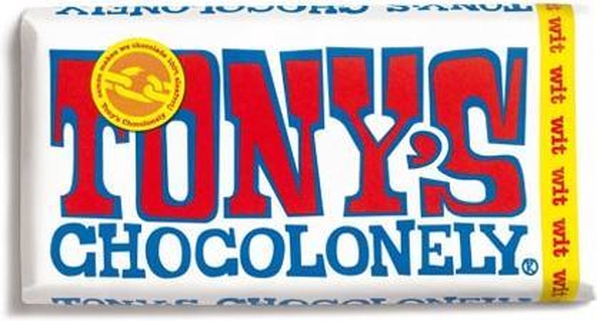 Witte Chocolade Reep 180 gram Chocola van Tony's Chocolonely — cadeau in Eten & Drinken - foto 4