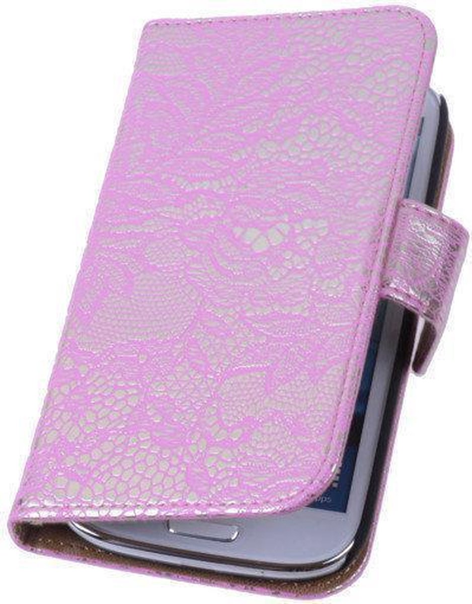 Lace Pink Samsung Galaxy Note 3 Book/Wallet Case/Cover Hoesje