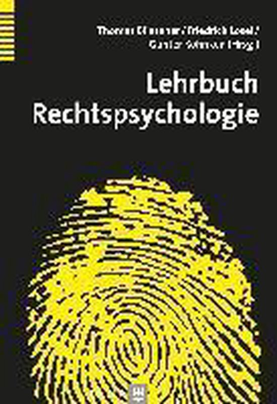Lehrbuch Rechtspsychologie - cover