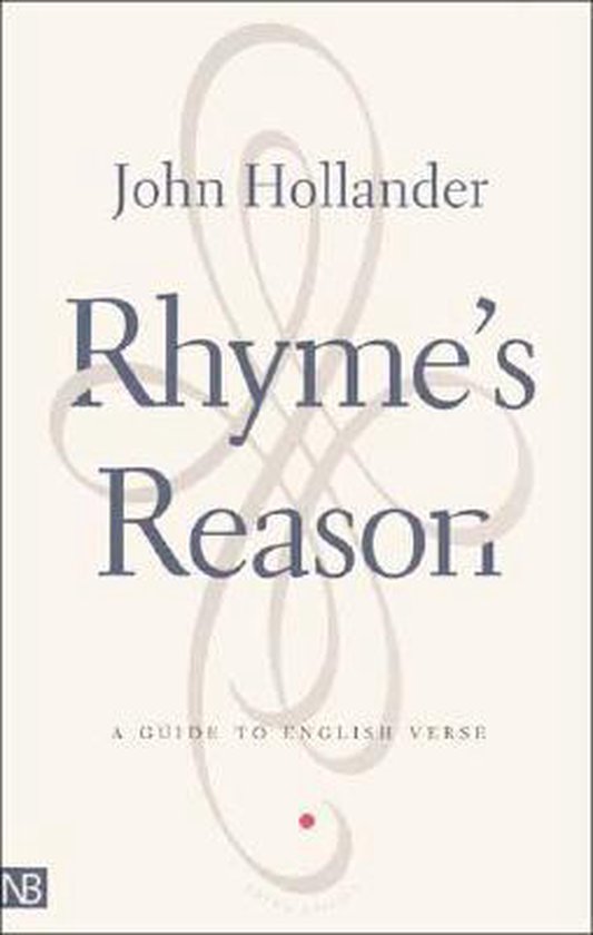 Boek "Rhyme's Reason" van John Hollander, een gids voor Engelse versvorming.