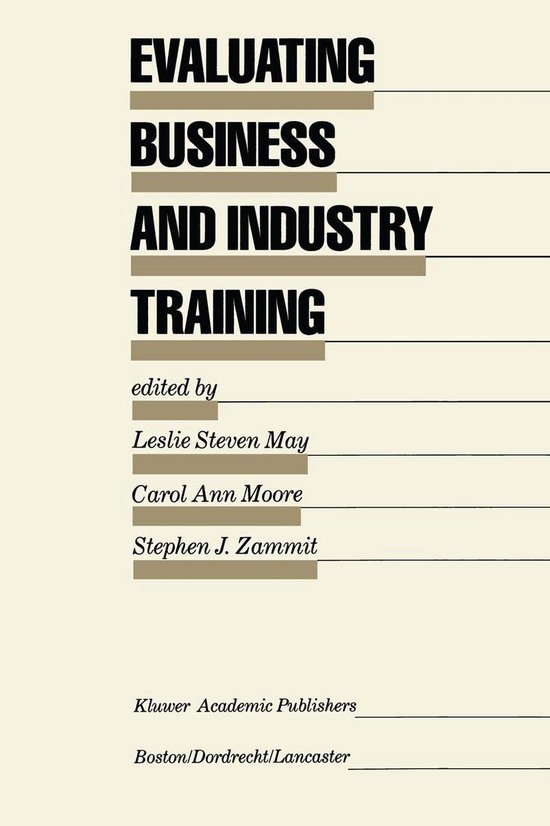 Education (R0) - Evaluating Business and Industry Training - cover