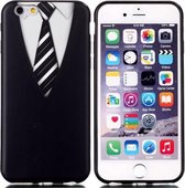 iPhone 6(S) Plus (5.5 inch) TPU Cover hoesje case met Pak met stropdas