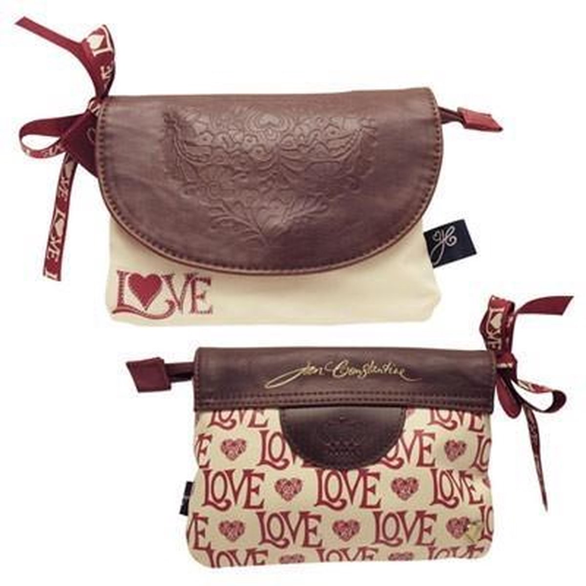 Disaster Jan Constantine - Make-Up Etui - Beige/Rood