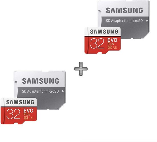 2 stuks 32GB micro SD EVO plus 95MB/s Samsung (MC32GA) | bol.com